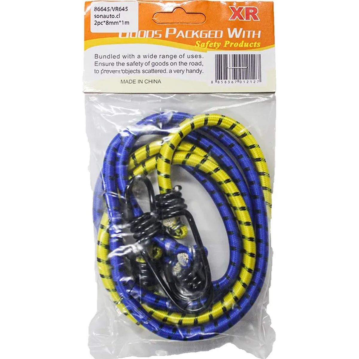 Cuerda Elastica Pulpo Equipaje Eslinga Amarre 1 Metro El Par, marca GENERICO - Foto Principal