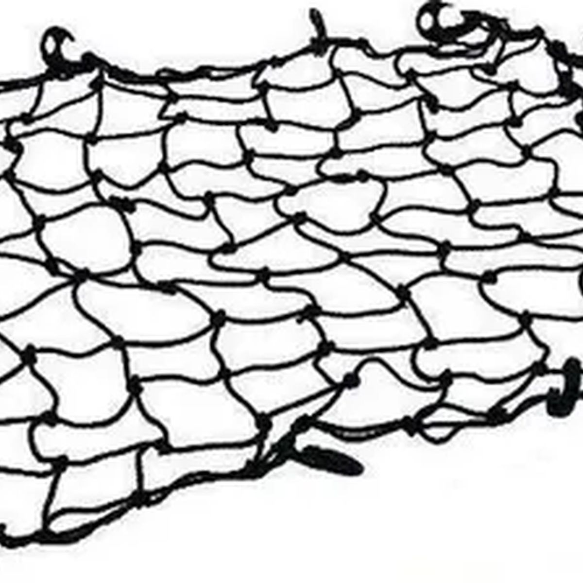 GENERICO - Red malla Elástica Para Equipaje De 110x110cm Negro