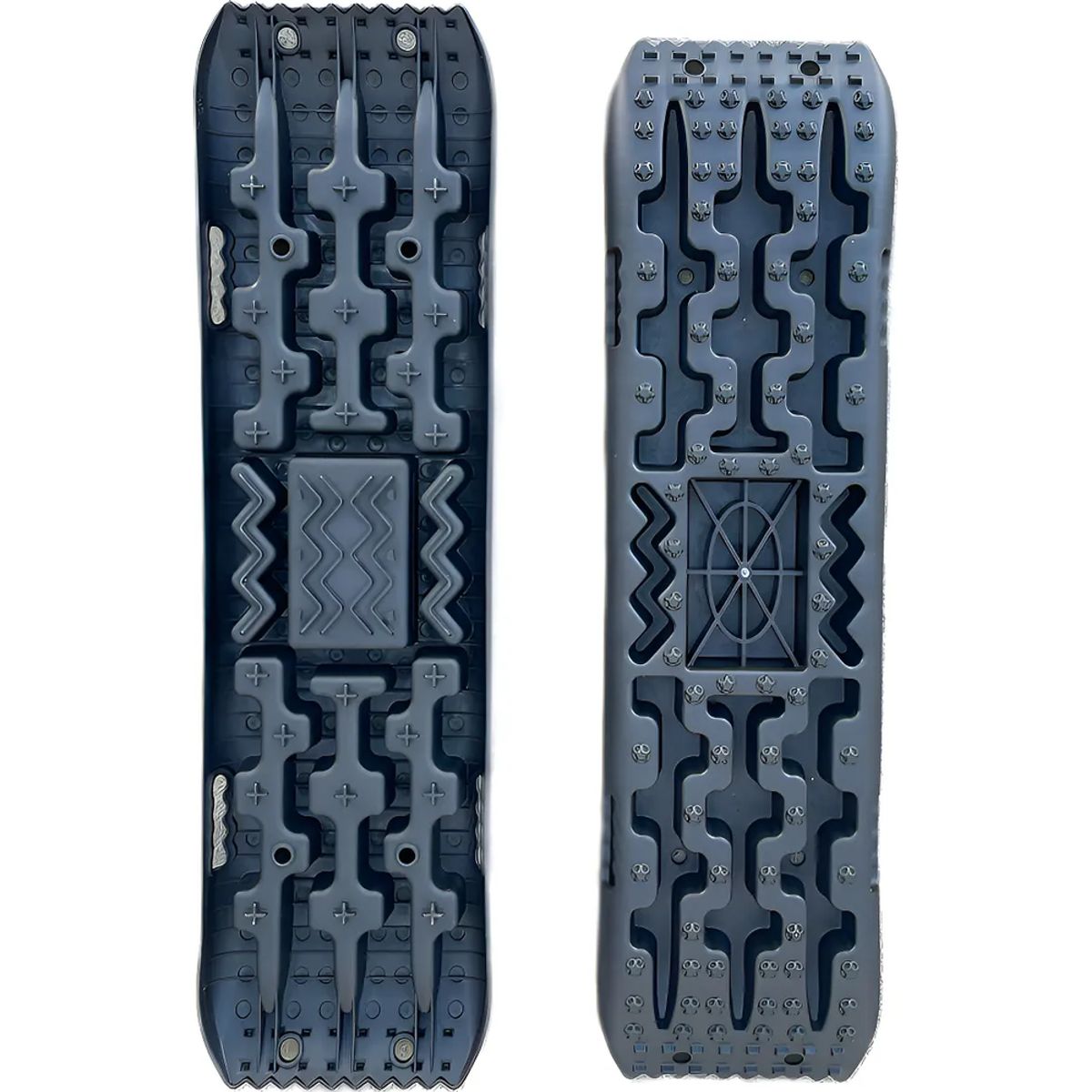 GENERICO - Tablas De Tracción Rescate 4x4 Par Con Base Hi-lift Negra Negro