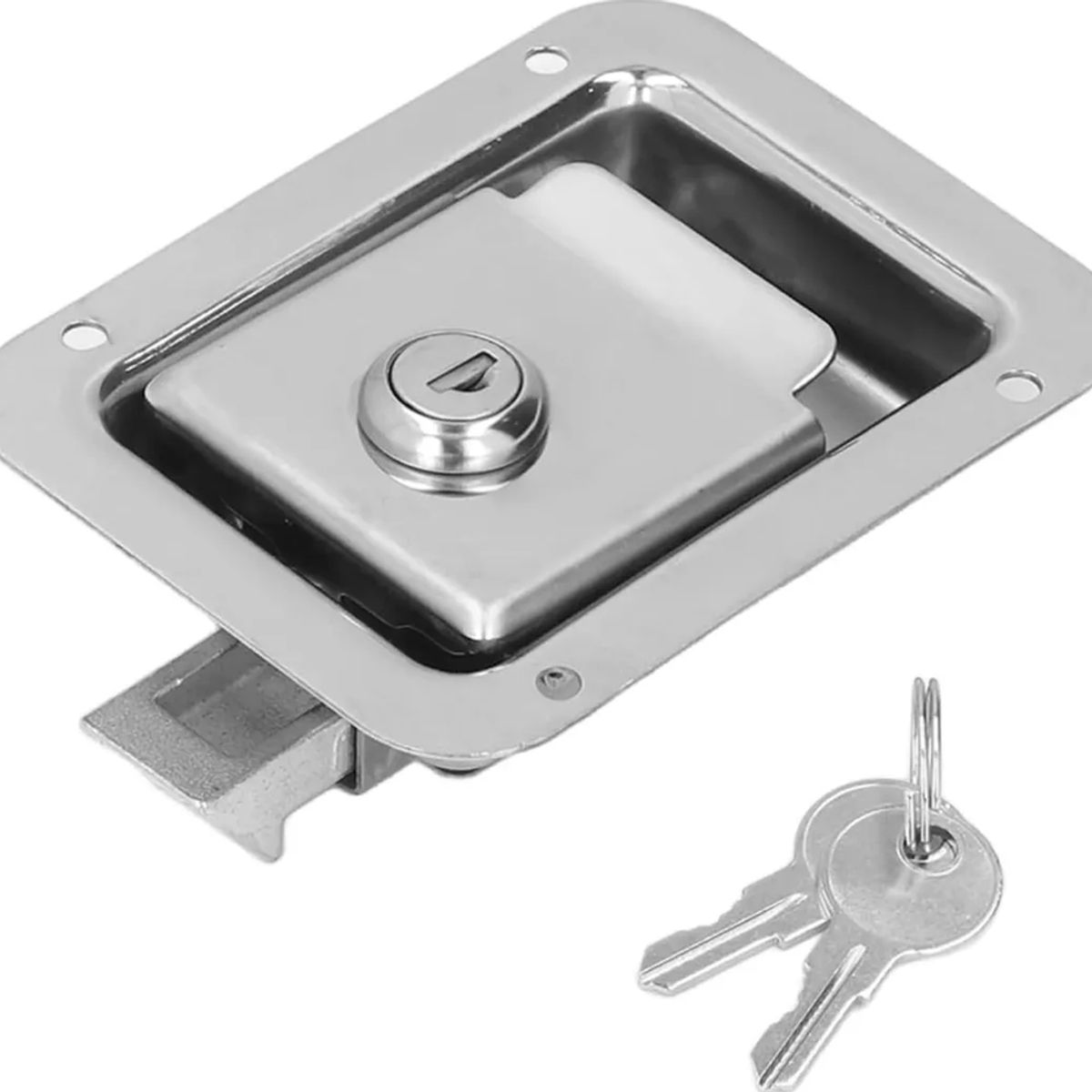 GENERICO - Chapa Con Llave Acero Inox Carropara Remolque Camión Cámper