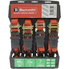 GENERICO - Lingas De Amarra Enganche Tensor 4pcs Auto Gancho Reforzado Naranja