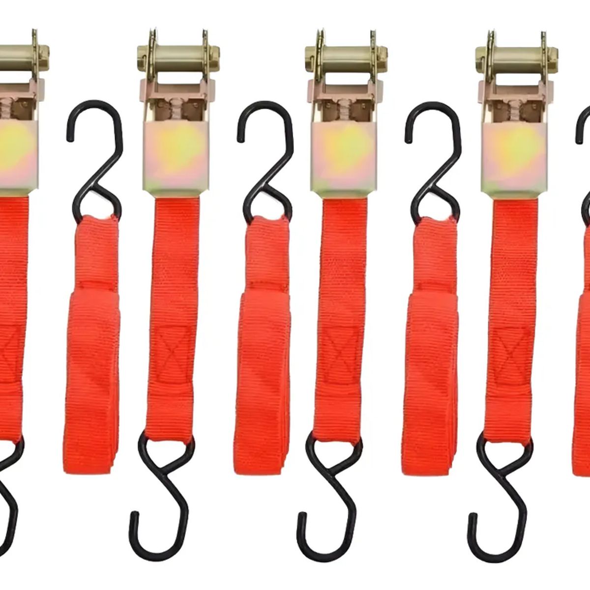 GENERICO - Cinta De Amarrar Carga O Correa Tensora De Carga 4 Pcs