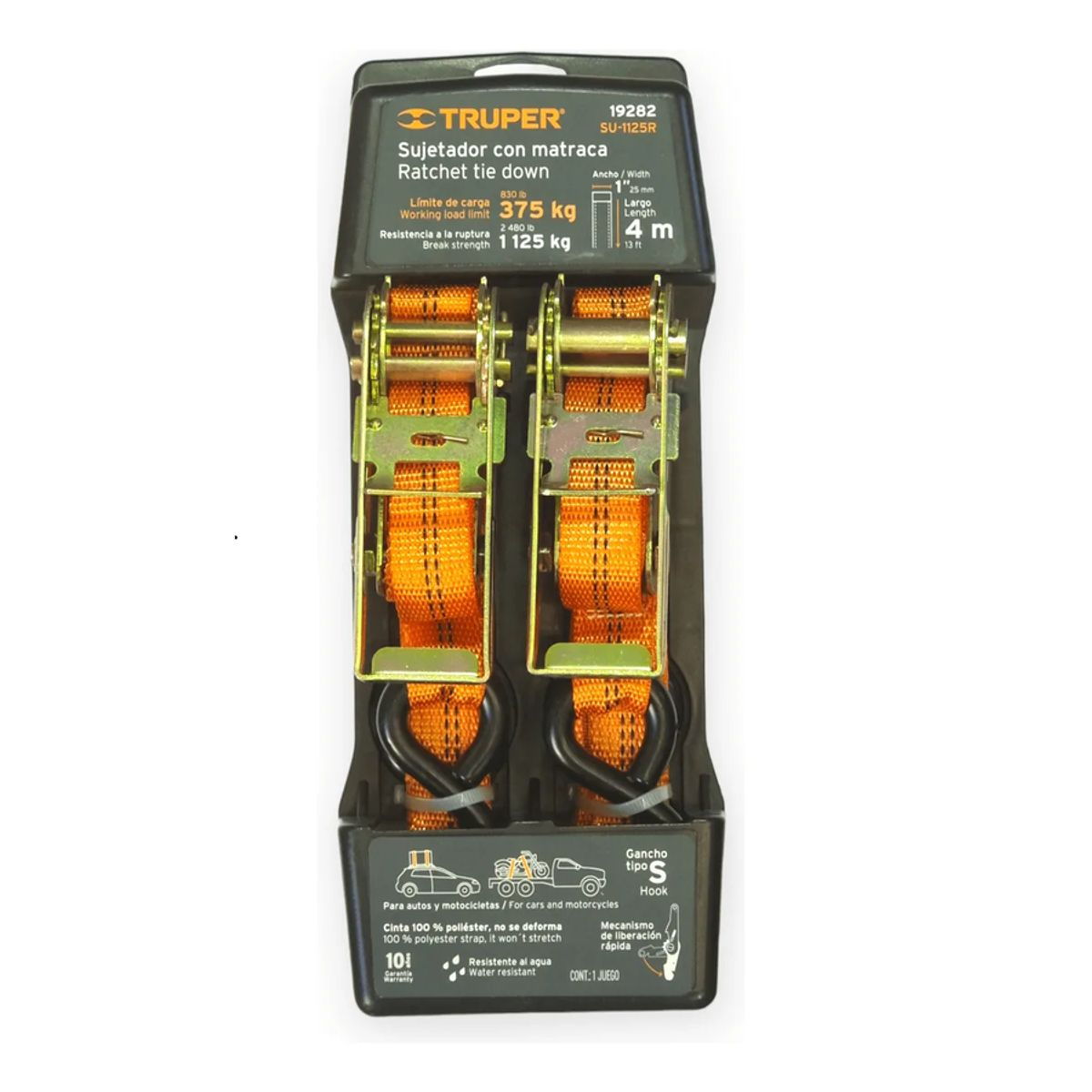 Eslinga De Amarre Para 1125 Kg Truper Naranja Variante, marca GENERICO - Foto Principal