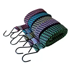 GENERICO - Set 12 Cuerdas Elasticas Eslingas 15m Amarra De Carga Pulpo