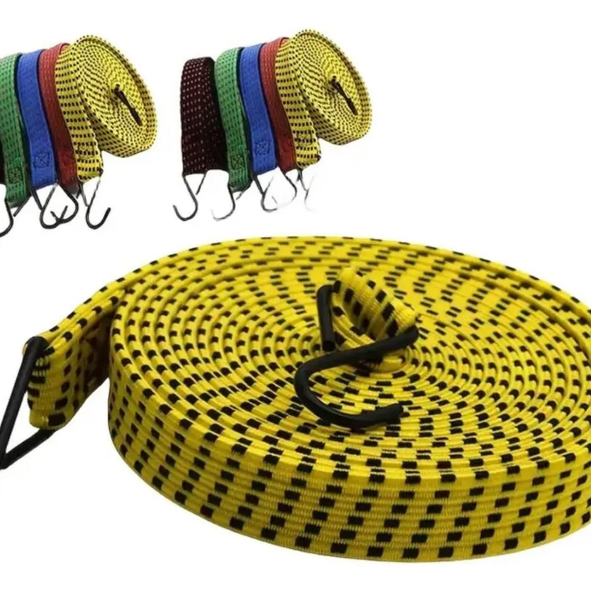 GENERICO - Set 6 Cuerdas Elásticas 2mts Eslinga Amarre Pulpo Surtidos