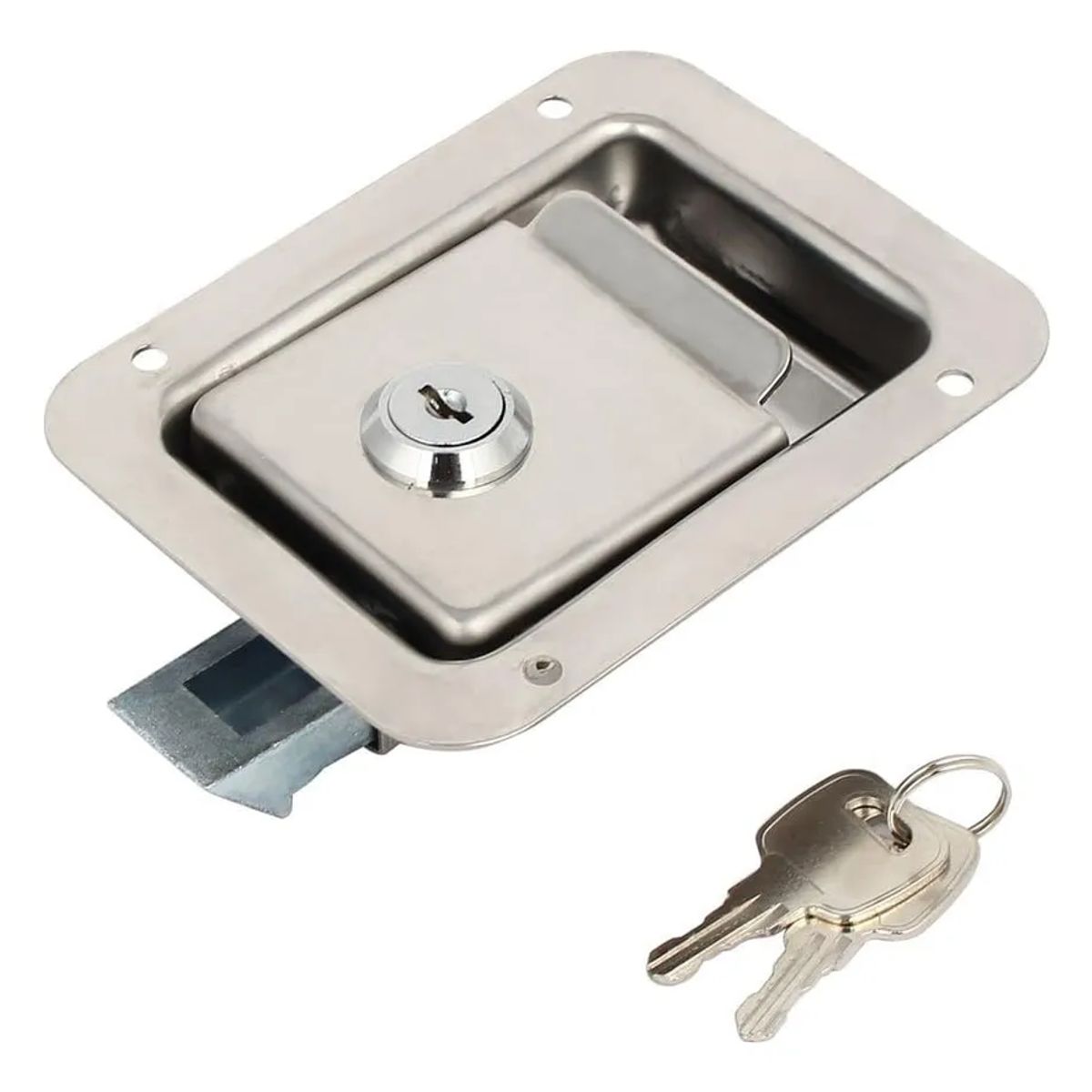 GENERICO - Chapa Inox Con Llave Camper - Carro De Arrastre - Remolque