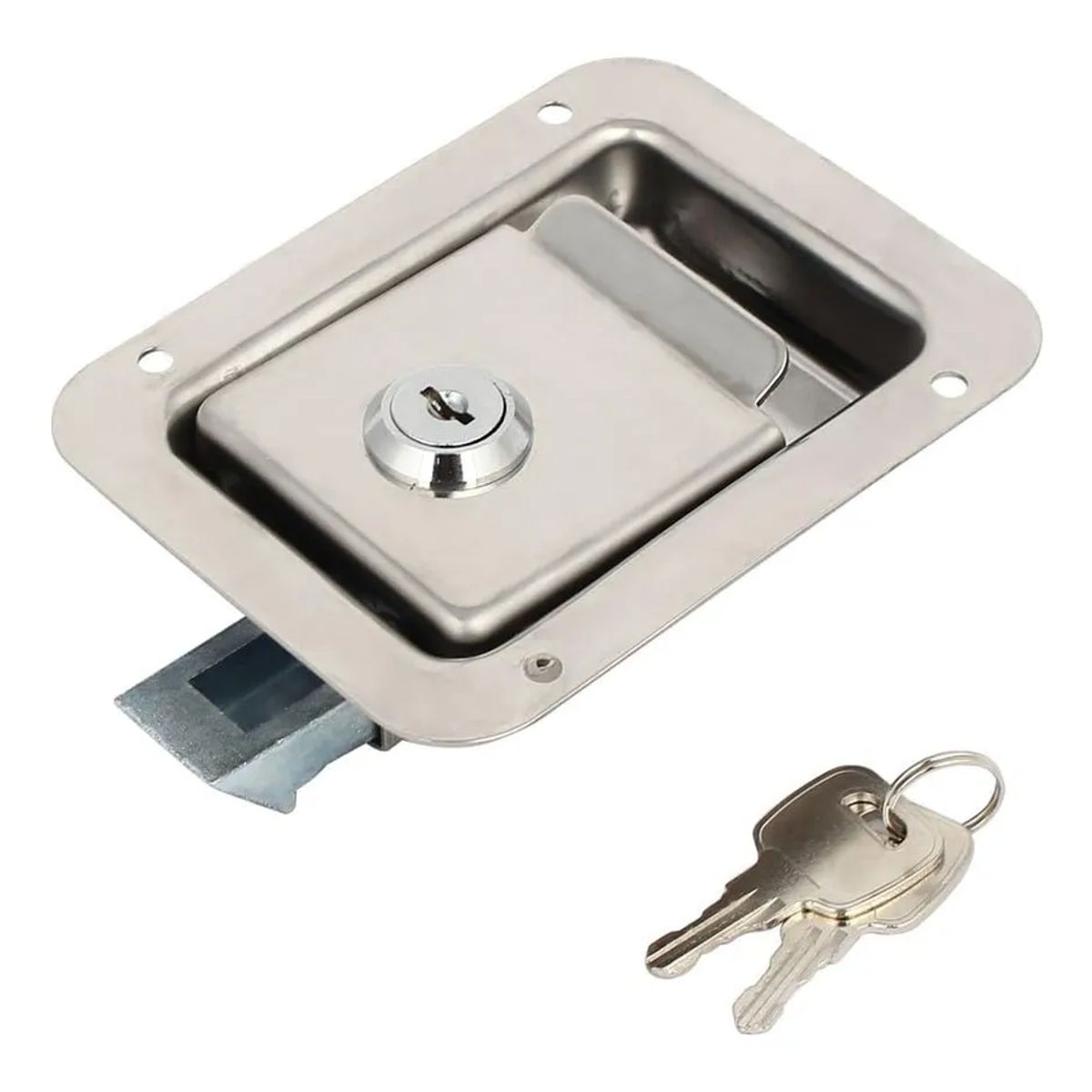 GENERICO - Chapa Inox Con Llave Camper - Carro De Arrastre - Remolque