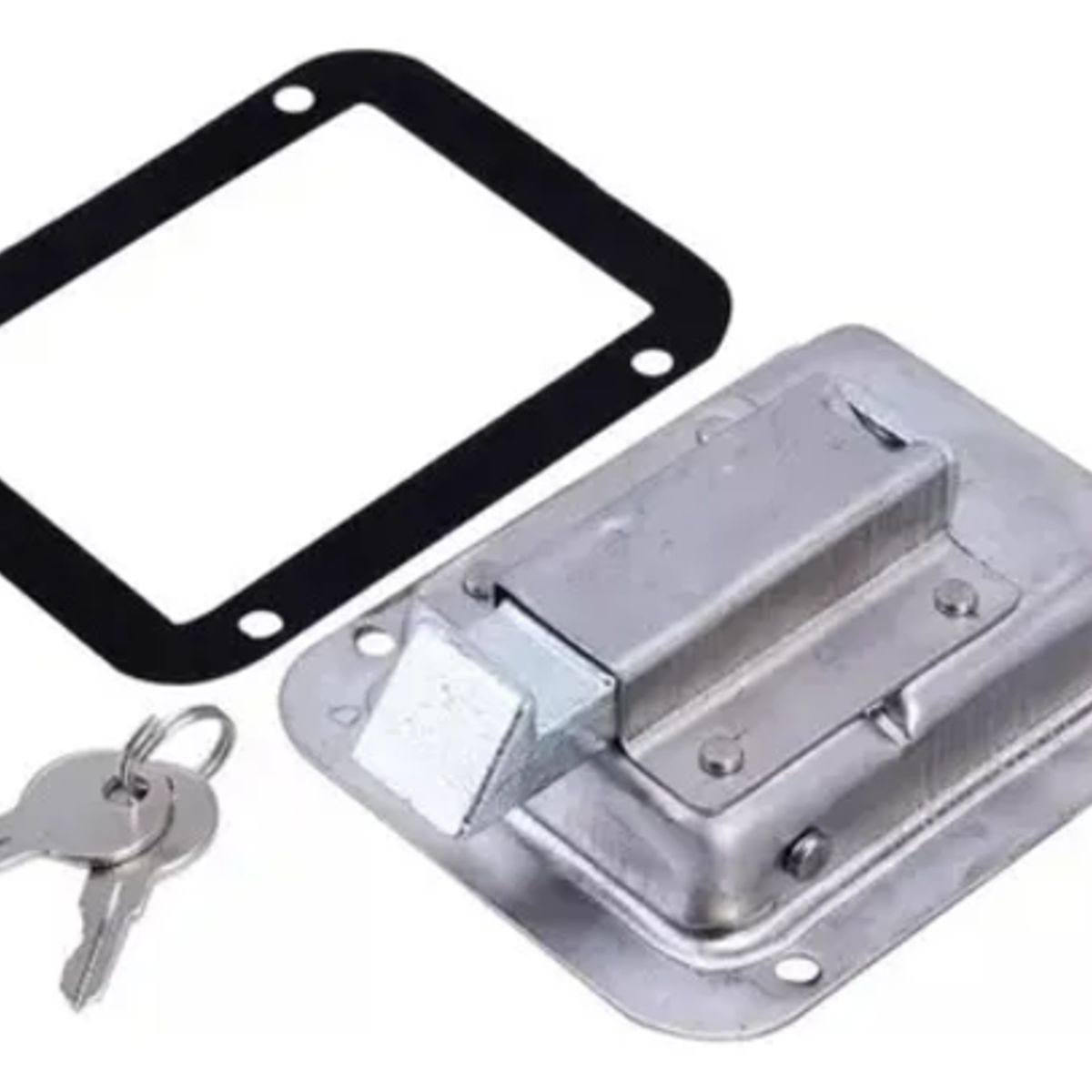GENERICO - Chapa Inox Con Llave Camper - Carro De Arrastre - Remolque
