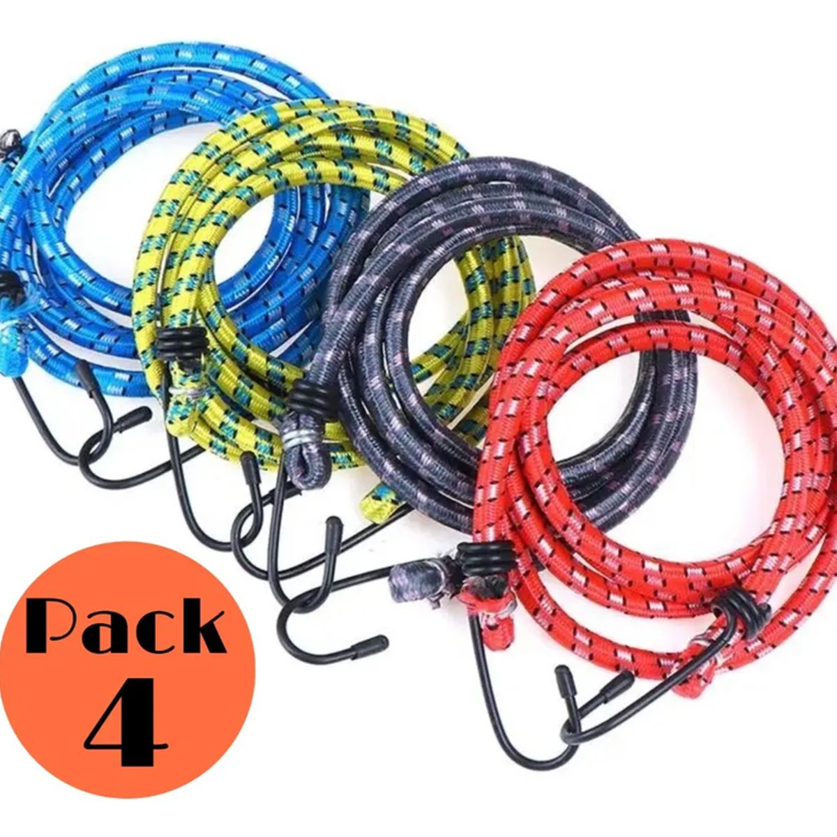 Set De 4 Cuerdas Elásticas Eslinga Amarre Pulpo 168, marca GENERICO - Foto 2