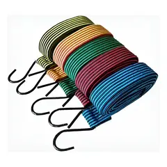 GENERICO - Set De 6 Cuerdas Elásticas Amarra Carga 15m Eslinga Pulpo Surtidos