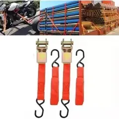 GENERICO - Linga Eslinga Amarra Enganche Auto Moto Bici 45 Metro 2 Pcs