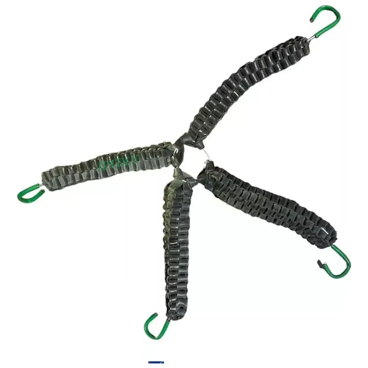 GENERICO - Pulpo Caucho Artesanal Amarre Multiuso Tensor Jebe 1 Unid Negro