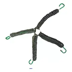 GENERICO - Pulpo Caucho Artesanal Amarre Multiuso Tensor Jebe 1 Unid Negro