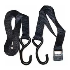 GENERICO - Linga Correa Amarre Rápido 5mt Ganchos De Fierro Engomado