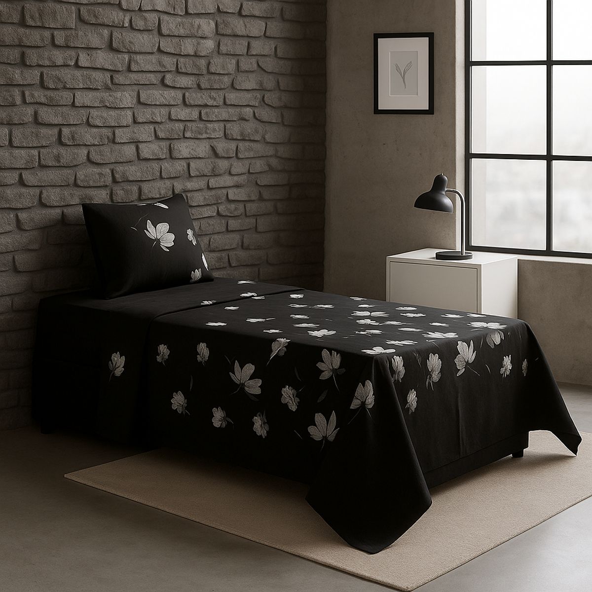 ARMONIA - Juego de sábanas 1½ 144 hilos diseño 776 básicas para dormitorio 7EF