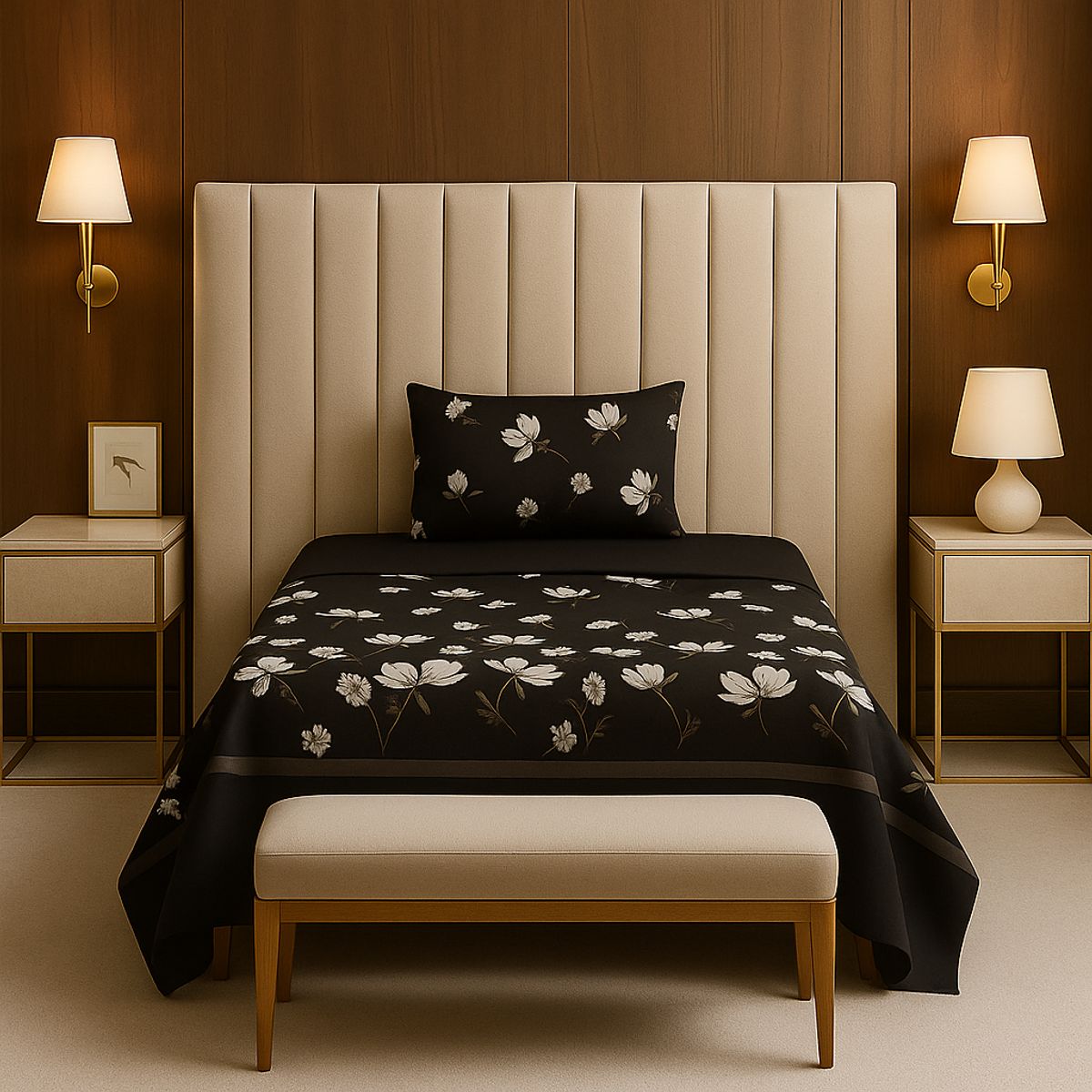 ARMONIA - Set de sábanas 1½ 144 hilos diseño 773 classic
