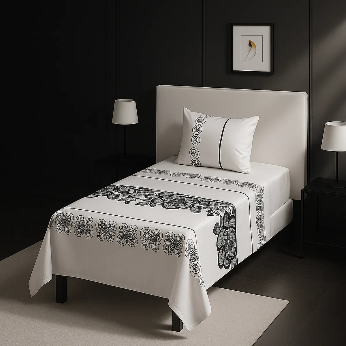 ARMONIA - Set de sábanas 1½ 144 hilos Juego edición 769 classic ropa de cama 7EF