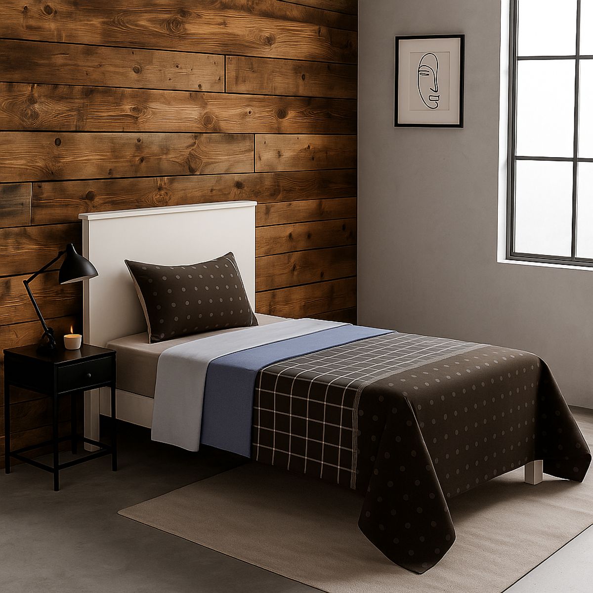 ARMONIA - Set de sábanas 1½ 144 hilos 766 classic para dormitorio 7EF