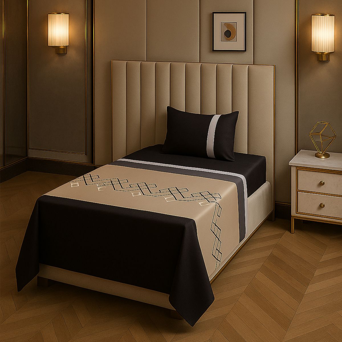ARMONIA - Set de sábanas 1½ 144 hilos 766 classic para dormitorio 7EF