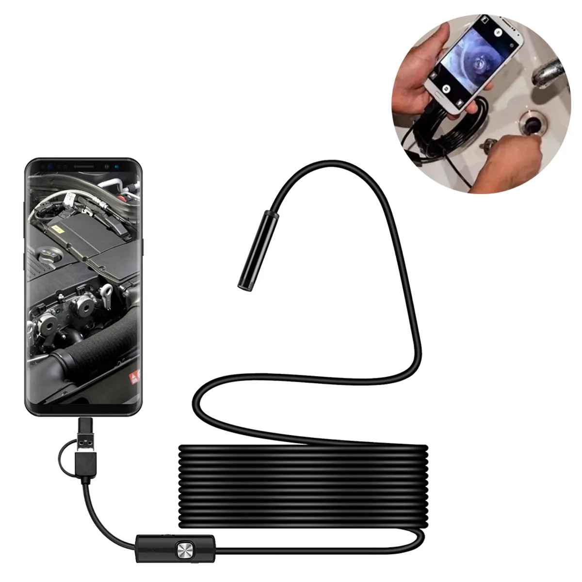 5M Hd Endoscopio Usb Android Type-c, marca KINDA NICE - Foto Principal