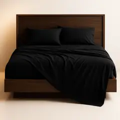 ARMONIA - Sábana 2½ Plazas 800 Hilos Liso Rojo v9 7EF