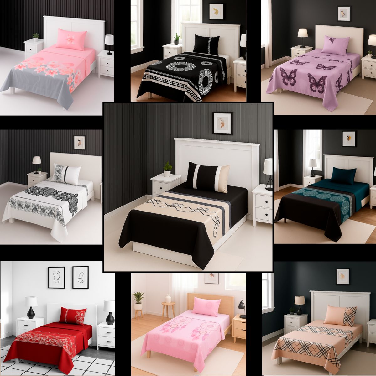 ARMONIA - Set de sábanas 1½ 144 hilos Juego edición 769 classic ropa de cama