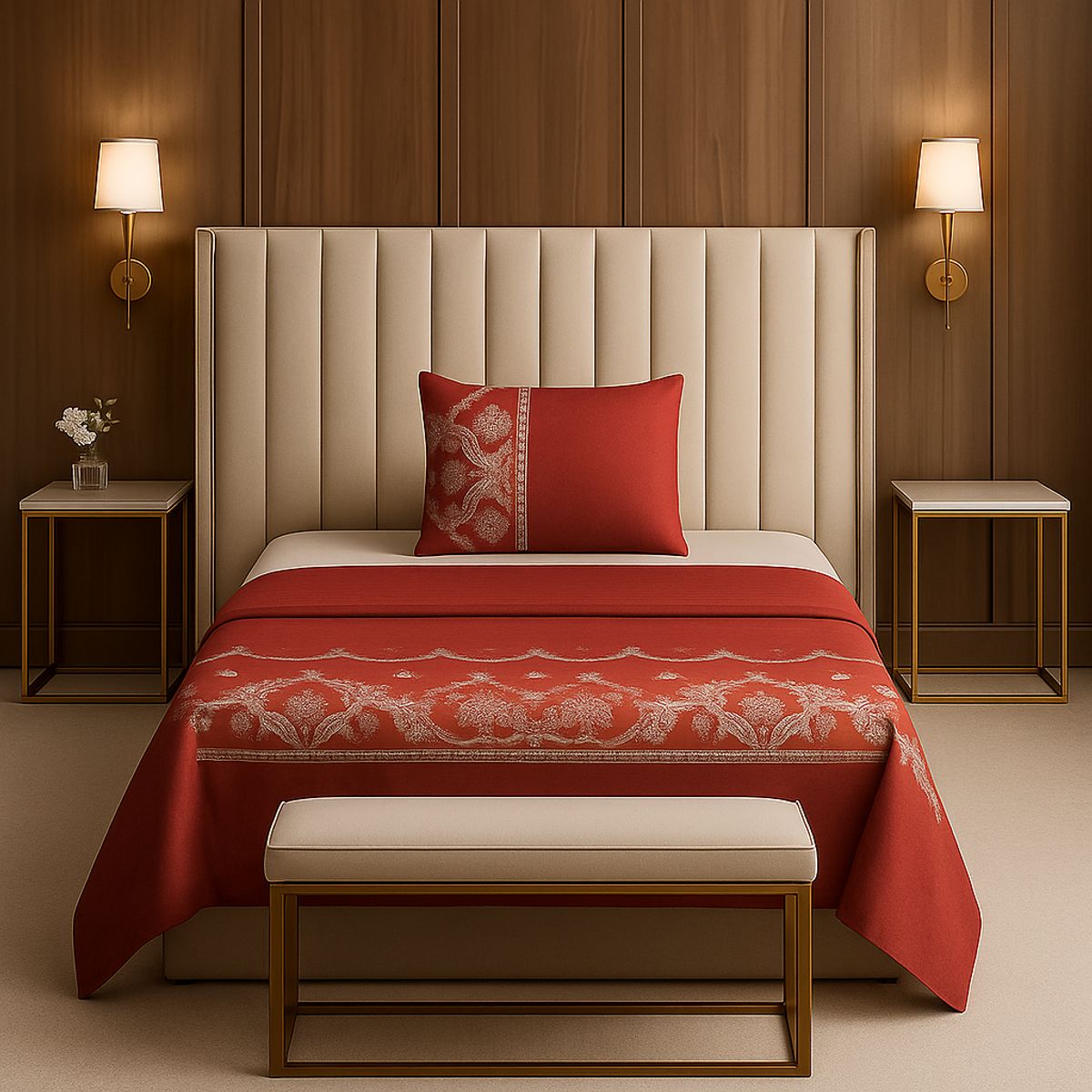 ARMONIA - Juego de sábanas 1½ 144 hilos diseño 776 básicas