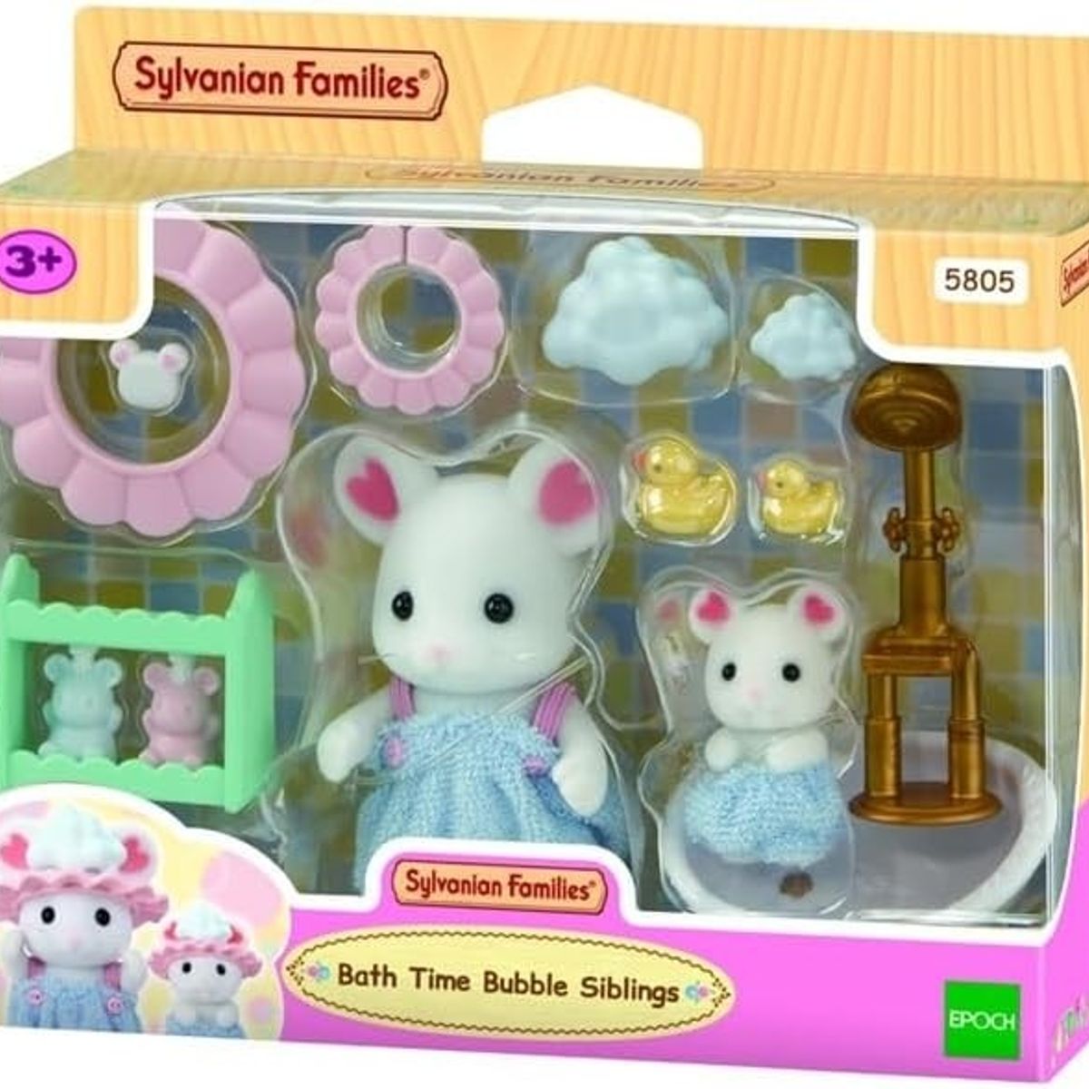 SYLVANIAN FAMILIES - Sylvanian Familes Juego Baño Ratones Marshmallow Ternurines