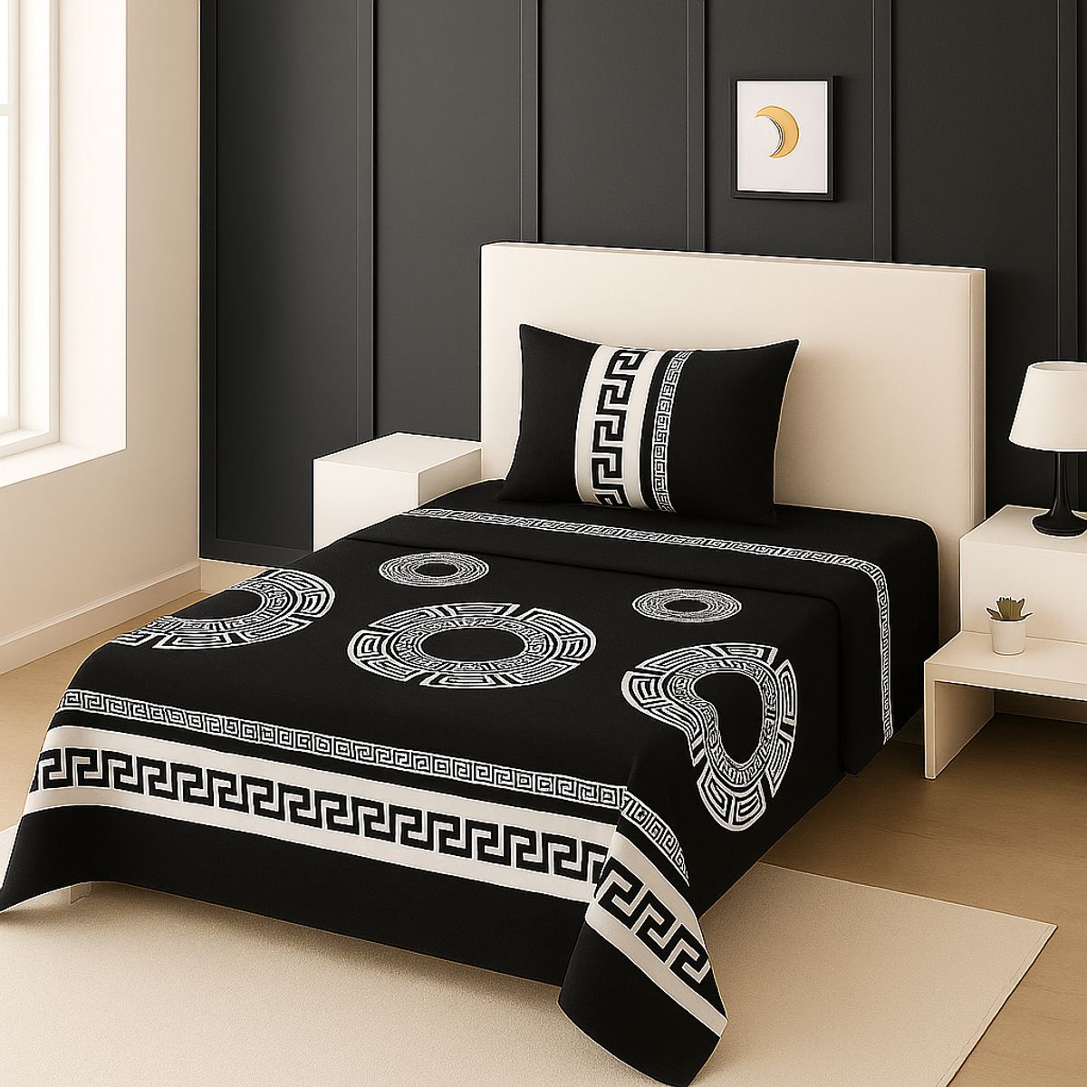 ARMONIA - Juego de sábanas 1½ 144 hilos diseño 773 básicas