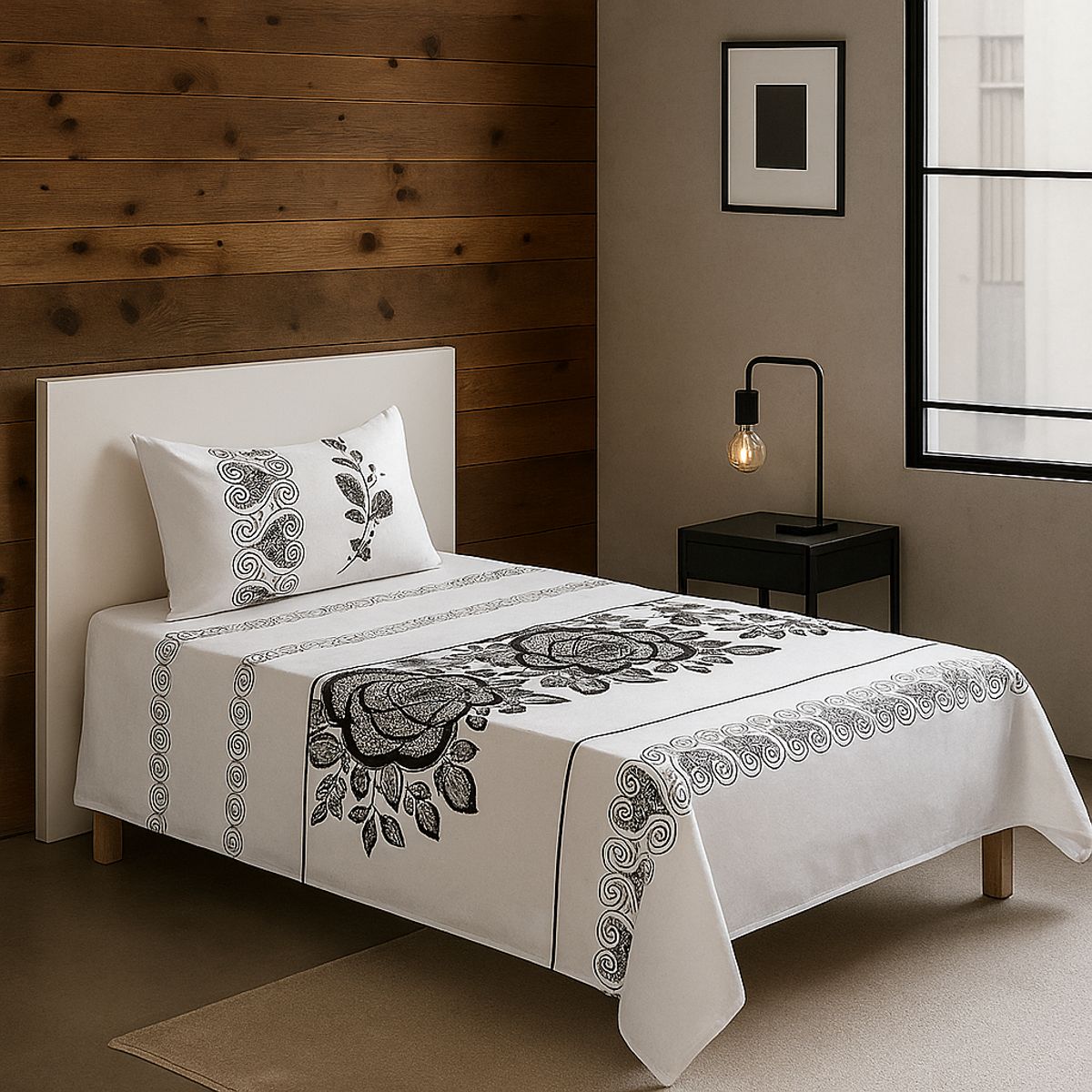 ARMONIA - Sábanas 1½ plazas 144 hilos diseño 763 clásicas 7EF