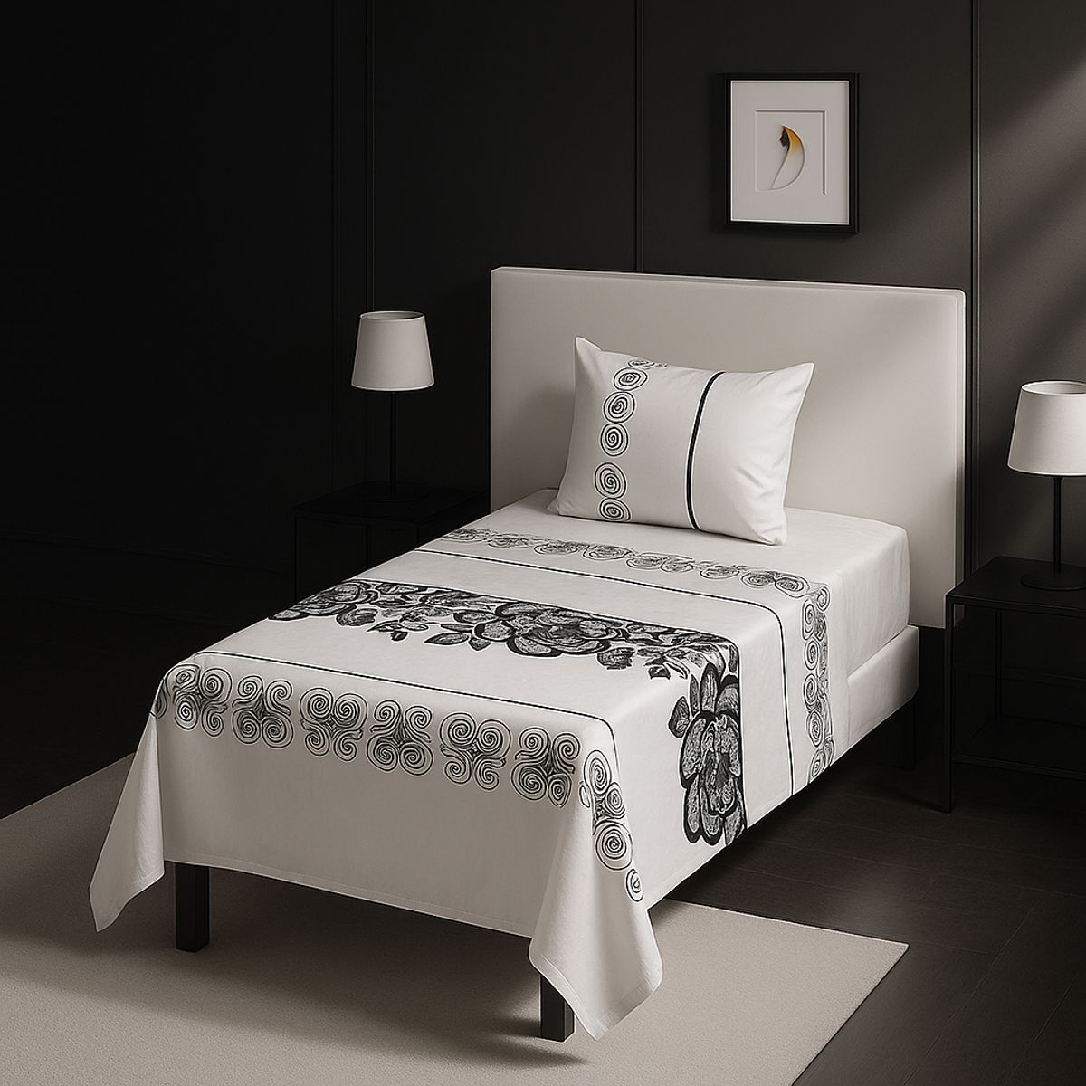 ARMONIA - Set de sábanas 1½ 144 hilos Juego edición 769 classic ropa de cama 7EF