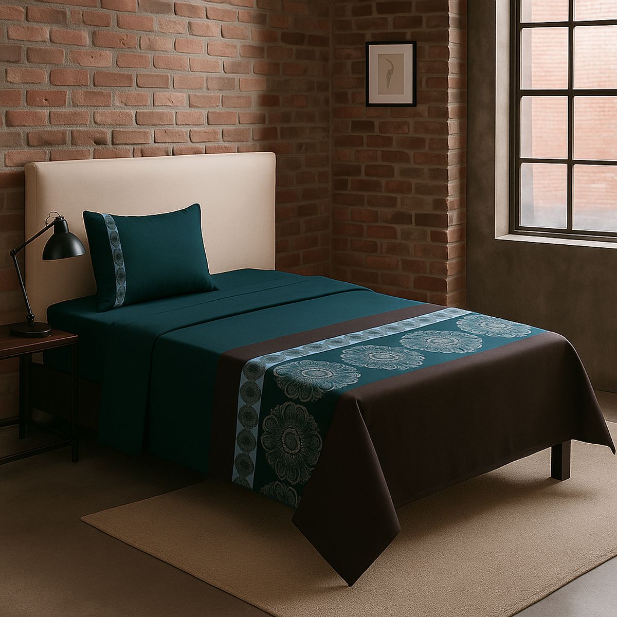 ARMONIA - Juego de sábanas 1½ 144 hilos diseño 776 básicas 7EF