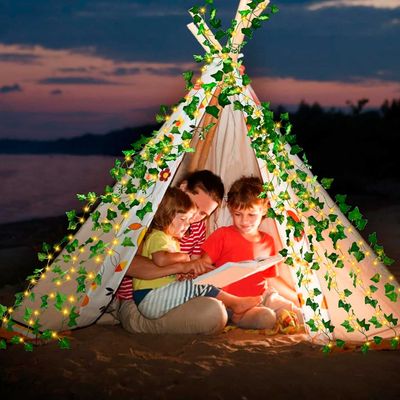 Imagen 2 del producto Luz Guirnalda Hiedra Artificial Solar 2x1M con Luces LED 80L