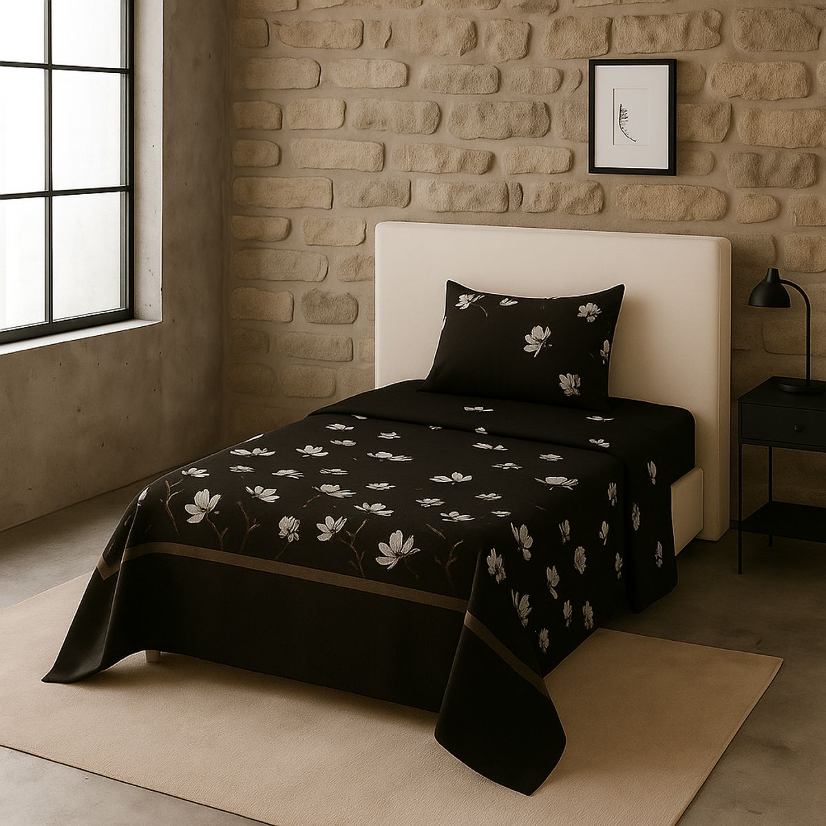 ARMONIA - Sábanas 1½ plazas 144 hilos diseño 773 clásicas ropa de cama