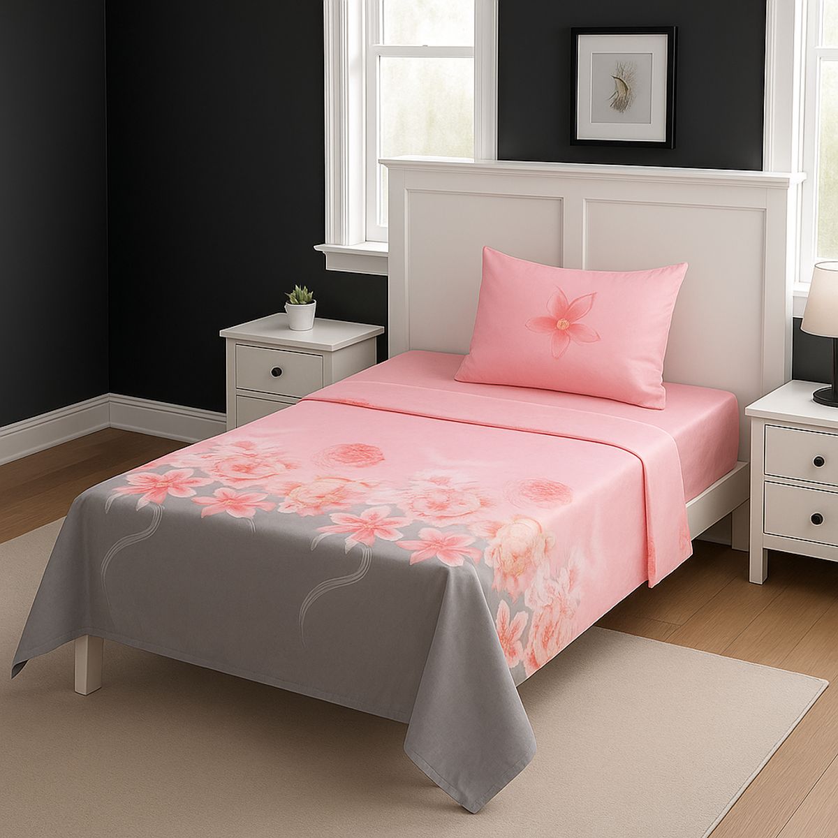 ARMONIA - Juego de sábanas 1½ 144 hilos diseño 768 básicas