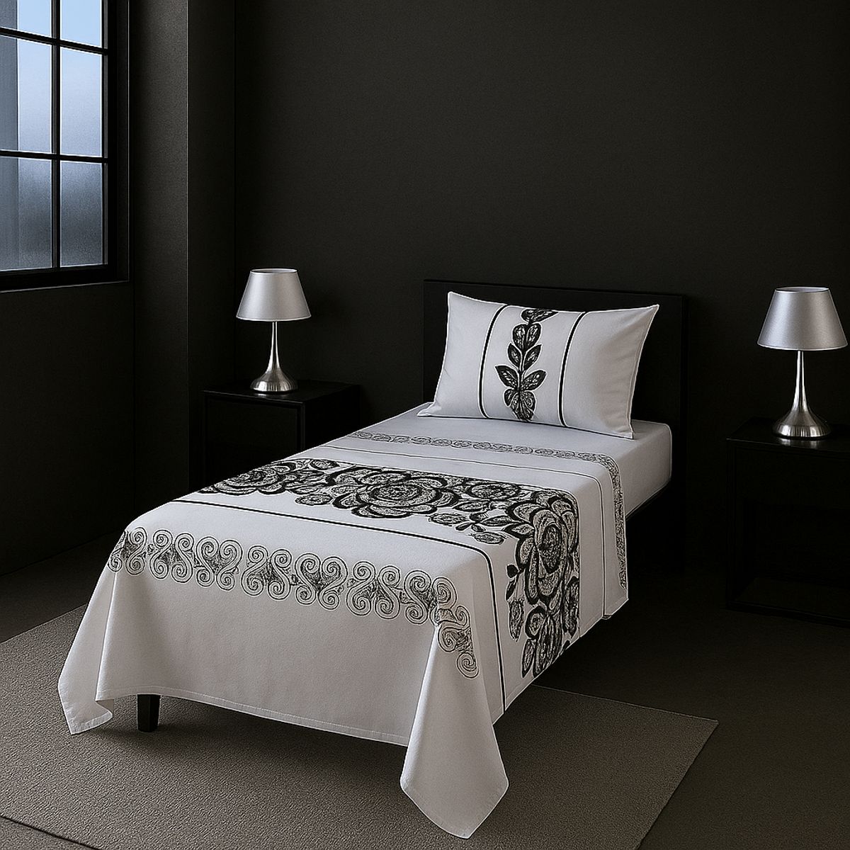 ARMONIA - Set de sábanas 1½ 144 hilos 766 classic para dormitorio 7EF