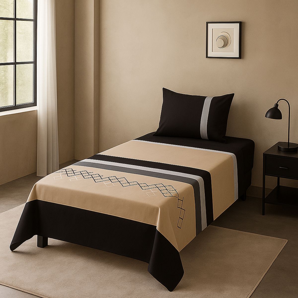 ARMONIA - Set de sábanas 1½ 144 hilos Juego edición 769 classic ropa de cama 7EF