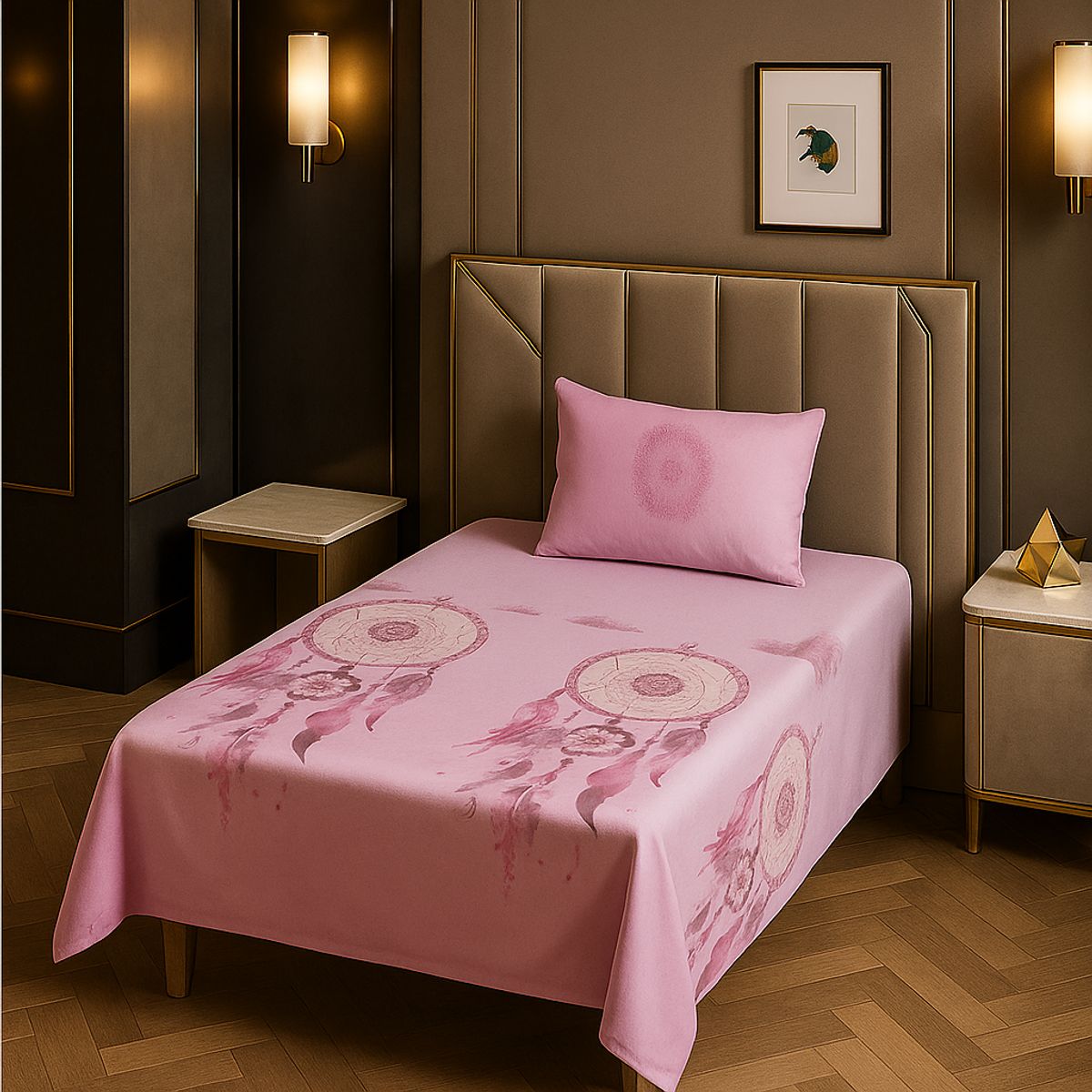 ARMONIA - Juego de sábanas 1½ 144 hilos diseño 776 básicas 7EF