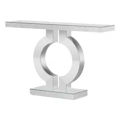 DELUXE - Mueble Arrimo Espejo Con Forma De 0 Lujoso Moderno