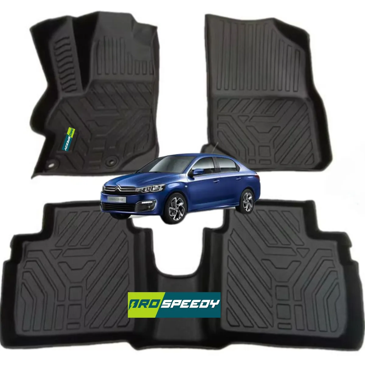 GENERICO - PISOS CALCE PERFECTO PROSPEEDY CITROEN C ELYSEE 3PIEZAS