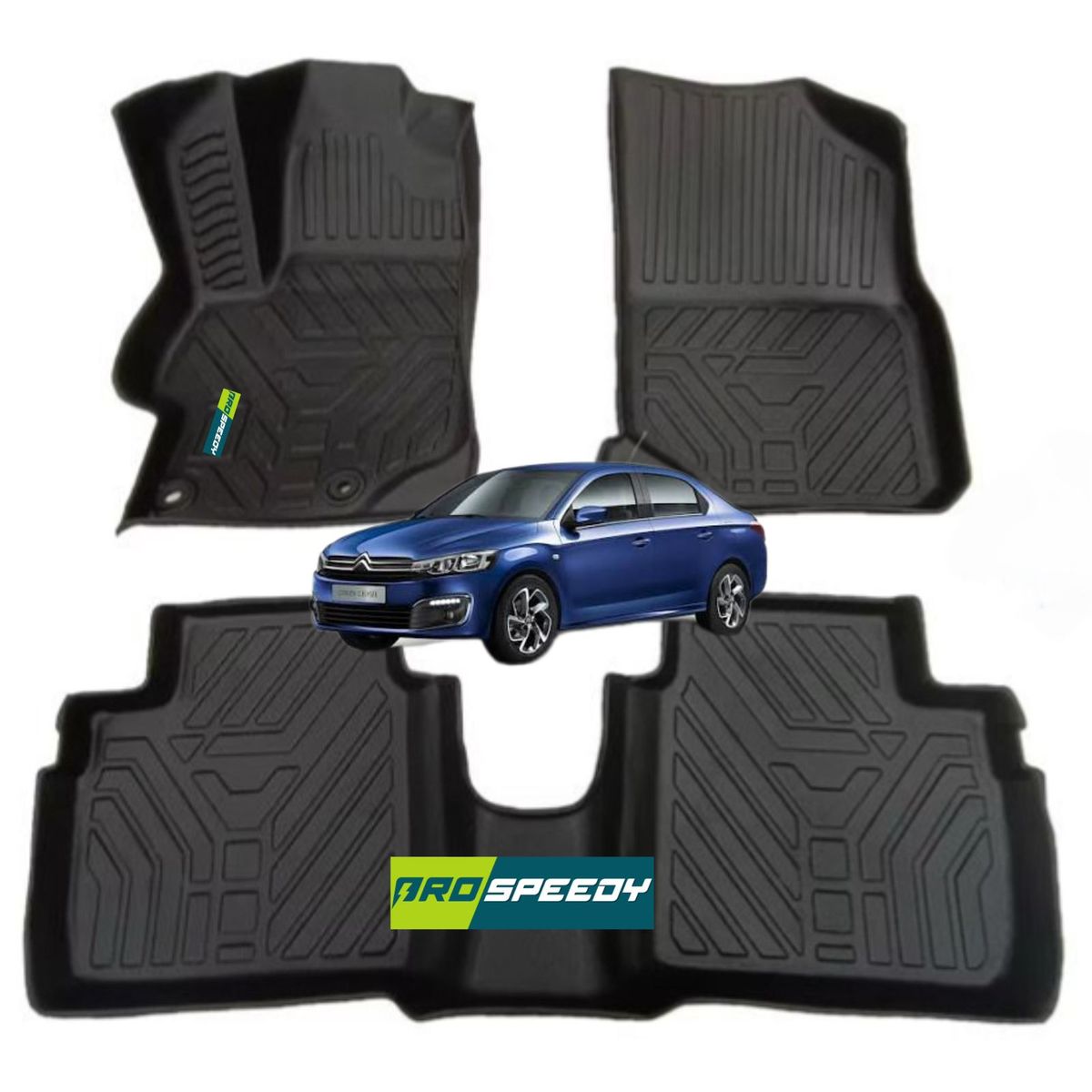 GENERICO - PISOS CALCE PERFECTO PROSPEEDY CITROEN C ELYSEE 3PIEZAS