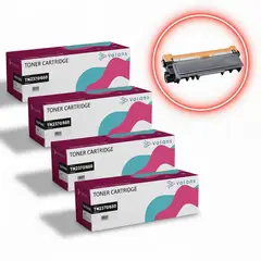 GENERICO - Pack de 4 toner alternativo TN2370 / TN-2370 / TN-660 / TN660