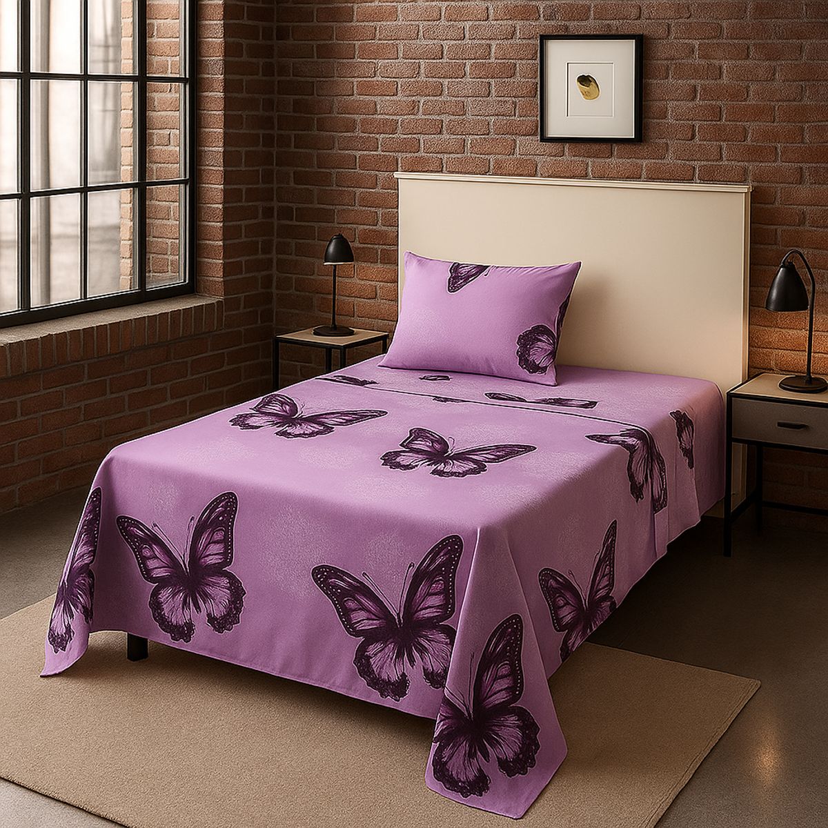 ARMONIA - Sábanas 1½ plazas 144 hilos Juego estilo 775 clásicas