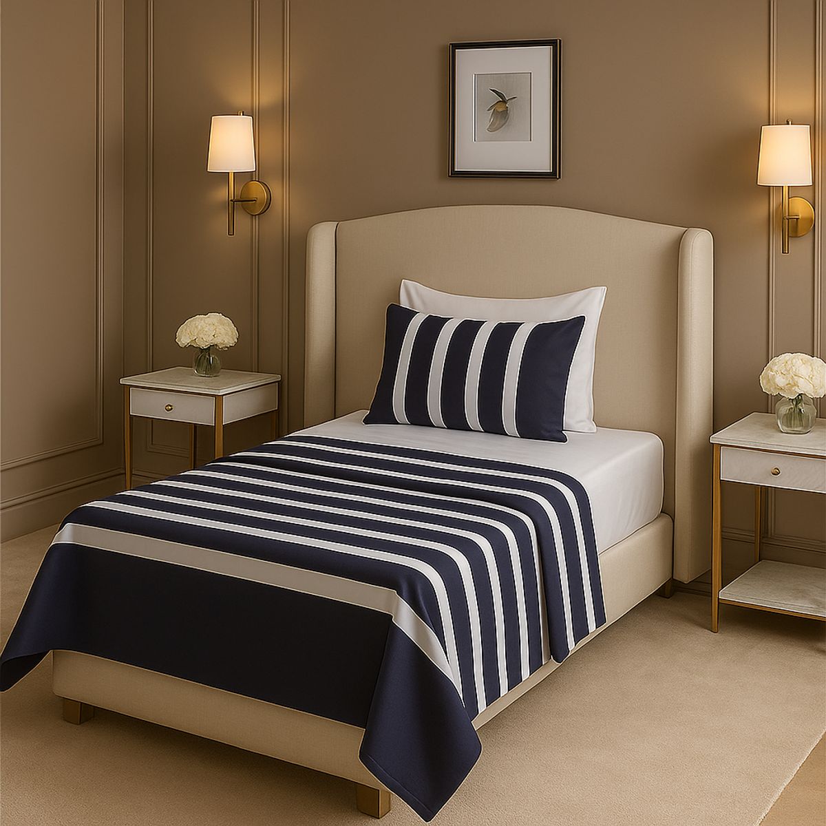 ARMONIA - Juego de sábanas 1½ 144 hilos diseño 768 básicas 7EF