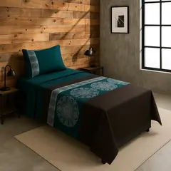 ARMONIA - Sábanas 1½ plazas 144 hilos Juego edición 772 clásicas ropa de cama