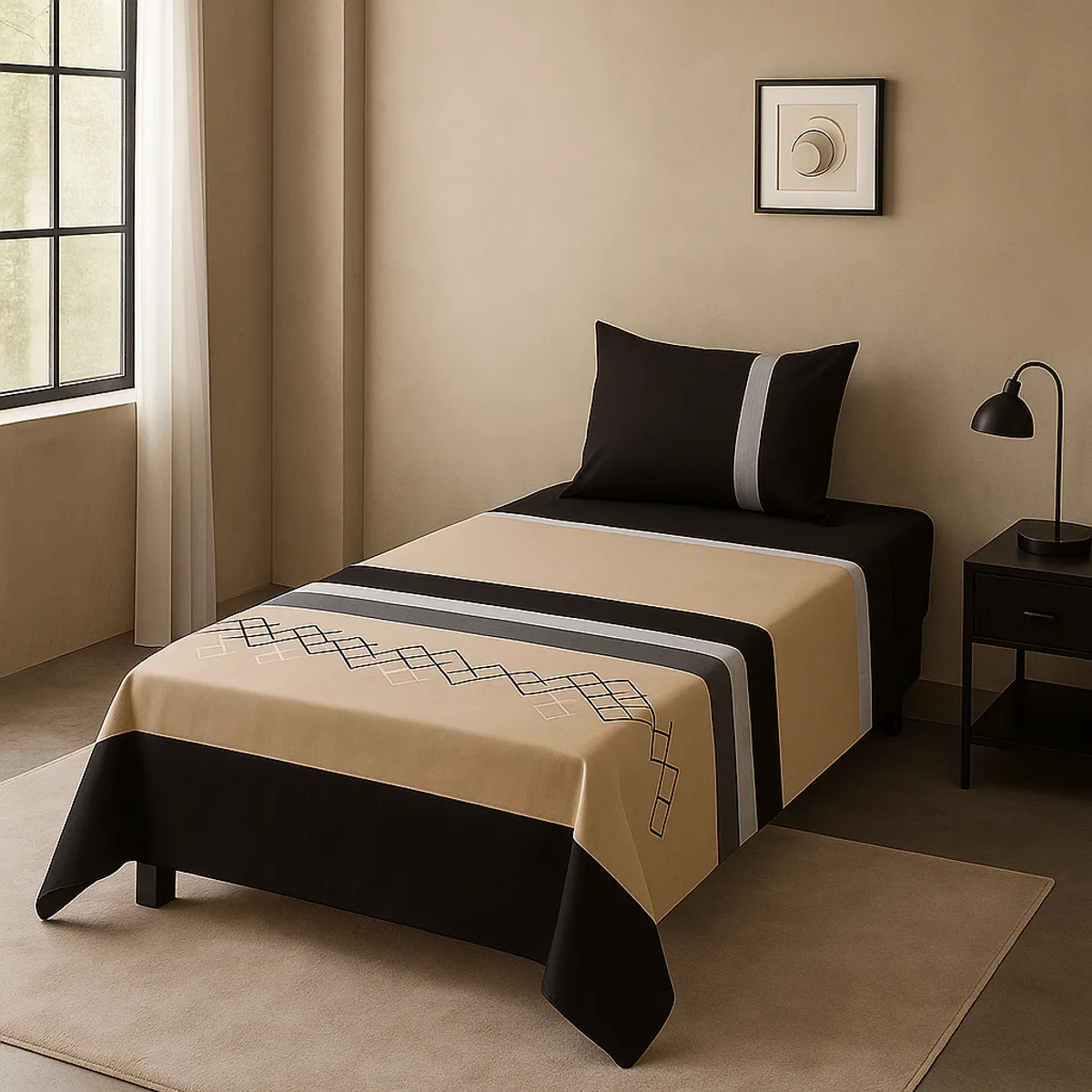 ARMONIA - Set de sábanas 1½ 144 hilos Juego edición 769 classic ropa de cama