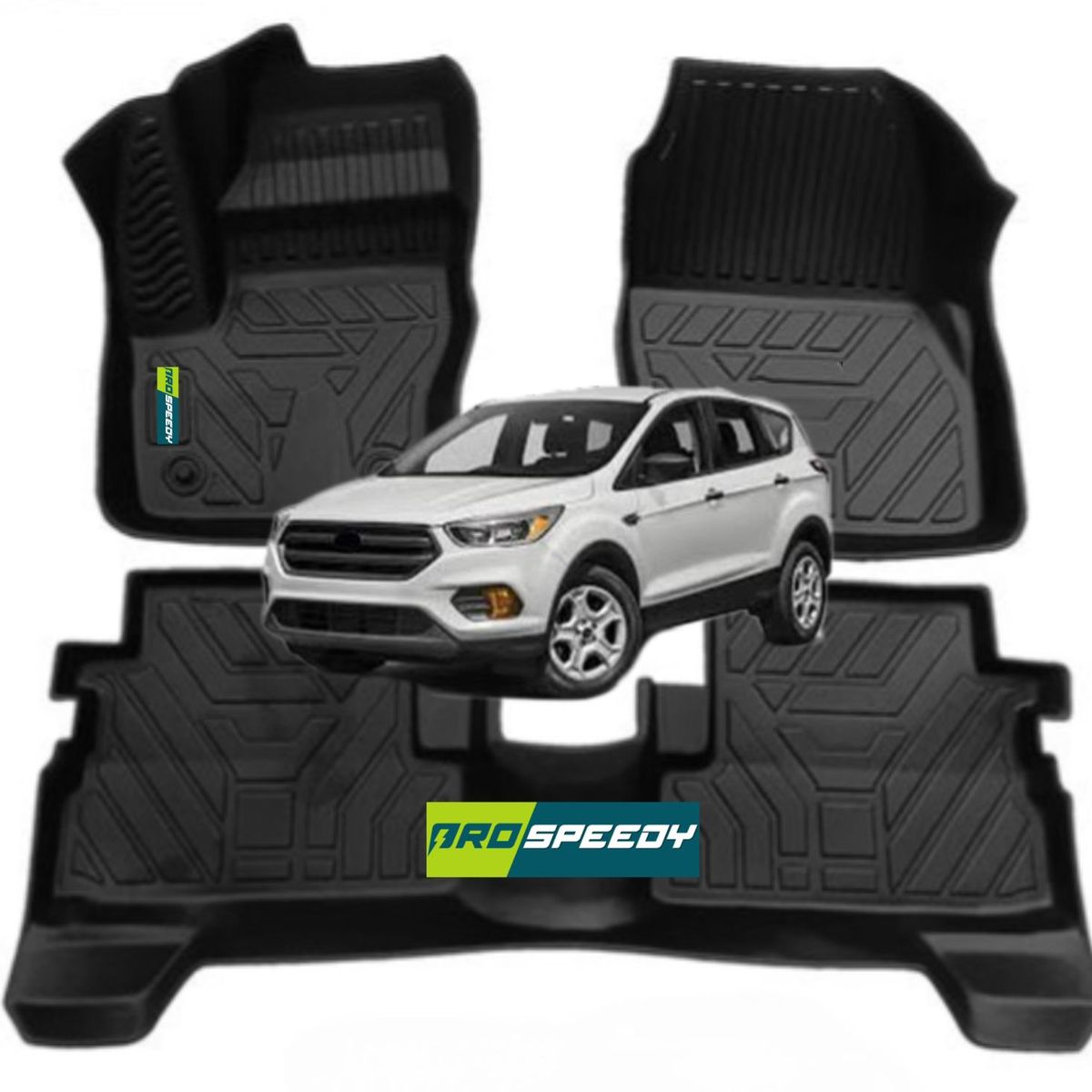 GENERICO - PISOS CALCE PERFECTO PROSPEEDY FORD ESCAPE 2013-2019 3PIEZAS