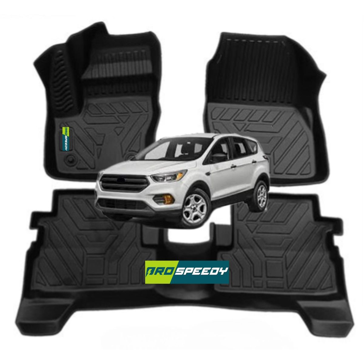 GENERICO - PISOS CALCE PERFECTO PROSPEEDY FORD ESCAPE 2013-2019 3PIEZAS