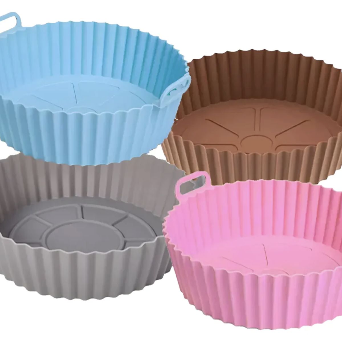 MOMO - Pack X4 Molde Silicona Antiadherente Para Freidora De Aire