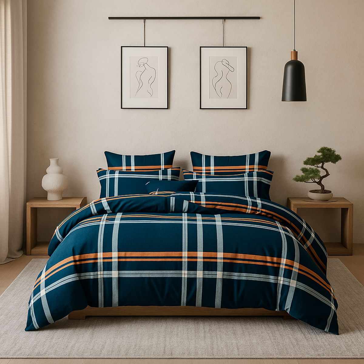 ARMONIA - Sábana 2½ Plazas 800 Hilos Diseño Americano 838C